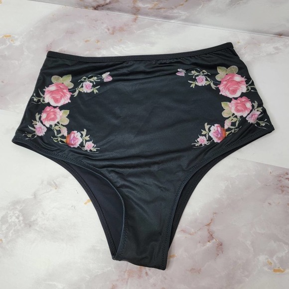 Cupshe Floral High Waisted Bikini Bottom - Picture 4 of 12